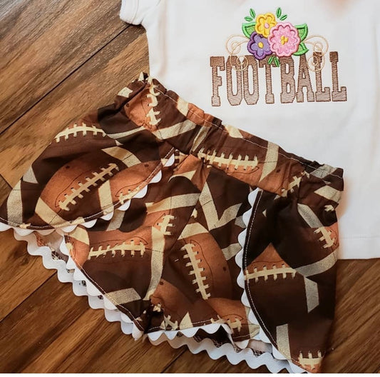 Football coachella girls toddler team shorts